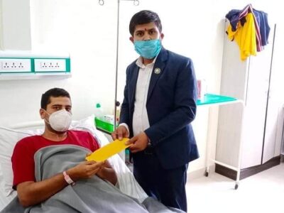 पत्रकार पौडेललाई आर्थिक सहयाेग