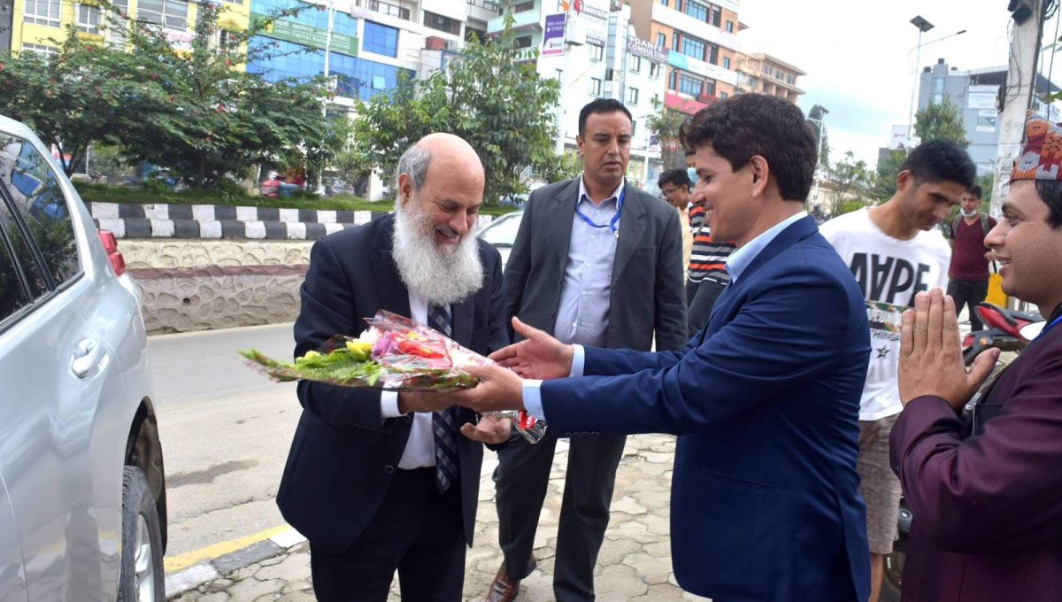 Reception to his Excellency Mr. Benny   Omer, Ambassador of Israel to Nepal at Annual general Assembly of Nepalese Forum of journalist.2018 Reception to his Excellency Mr. Benny   Omer, Ambassador of Israel to Nepal at Annual general Assembly of Nepalese Forum of journalist.2018